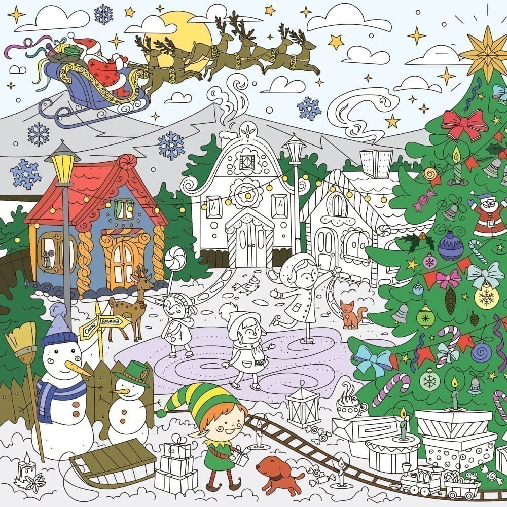 Розмальовка &amp;quot;Лапландія&amp;quot;, 98х68см, фото - 3