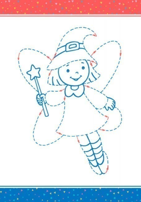 Розмальовки по стрілочках: Дракон, фото - 3