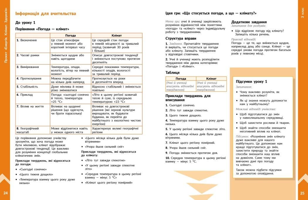STEM-старт. 1–4 класи. Методичний посібник. Проєкт Енергія. Клімат. Здоров&#39;я, фото - 2