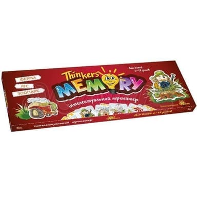 Інтелектуальна гра для дітей 6-12 років Меморі  (укр.)