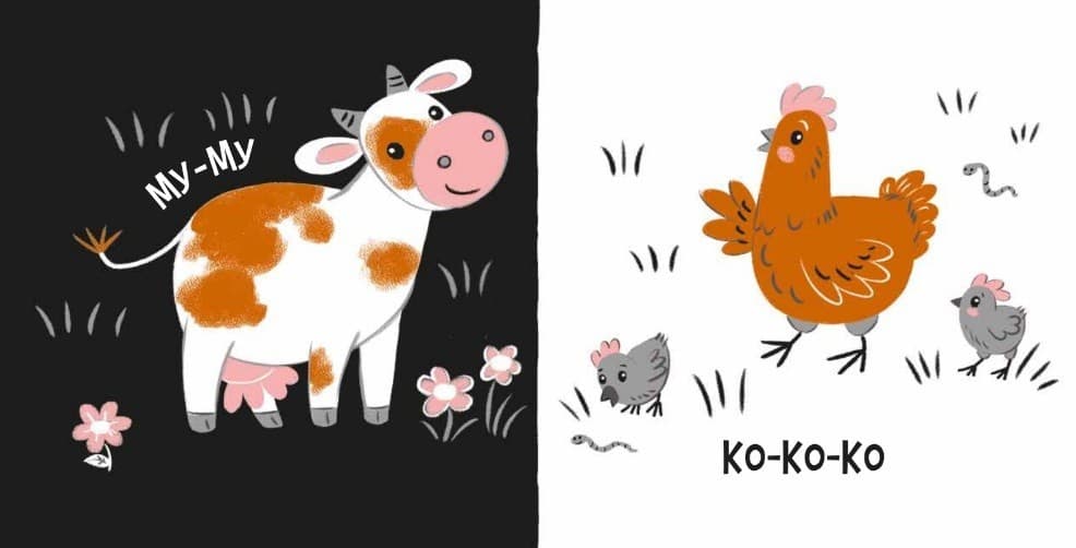 Моя контрастна книжка. Звірята і звуки, фото - 2