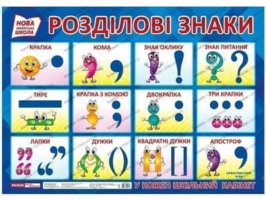 Плакат.Розділові знаки
