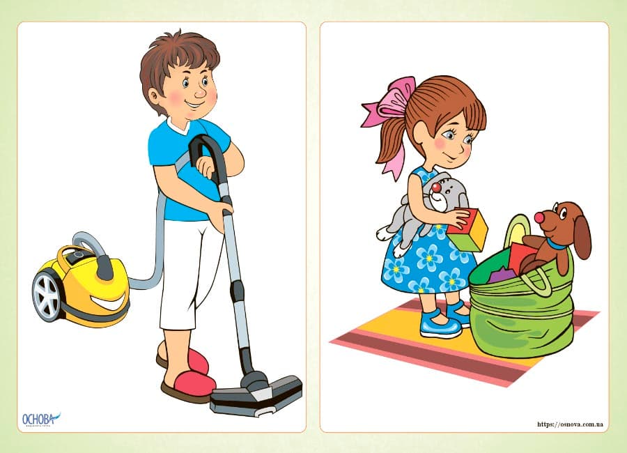 Комплект двосторонніх плакатів Склади речення, фото - 2