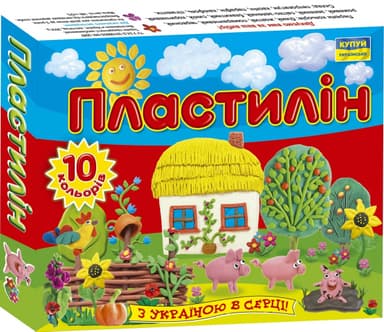 Пластилін Моя країна 10 кольорів