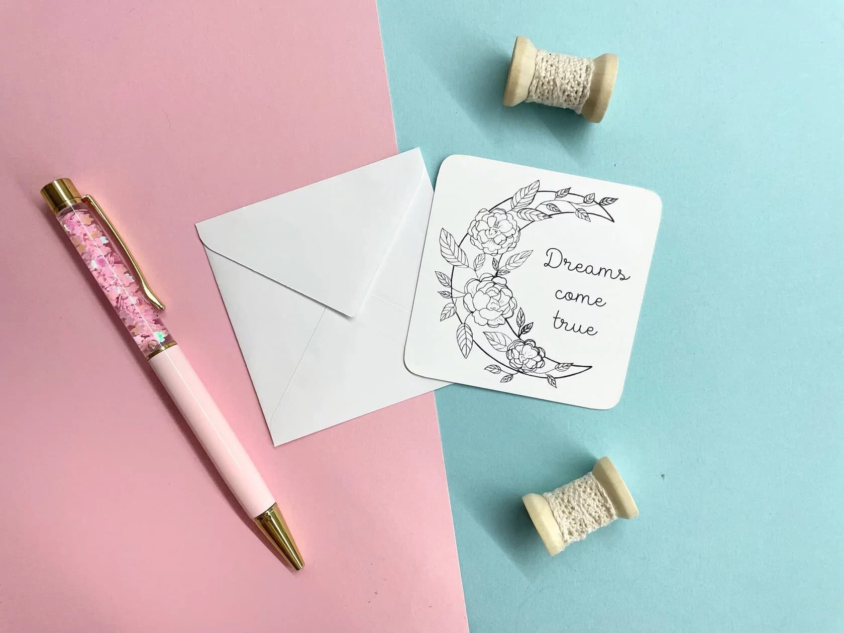 Міні листівка Квітковий місяць, фото - 1