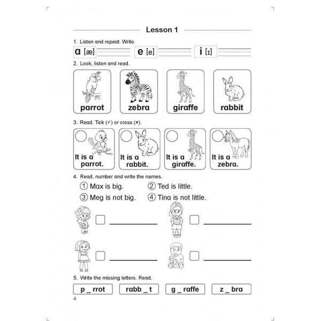 Вчимося читати англійською. Let’s read. Listen read and write. 2 клас Доценко, Євчук, фото - 2