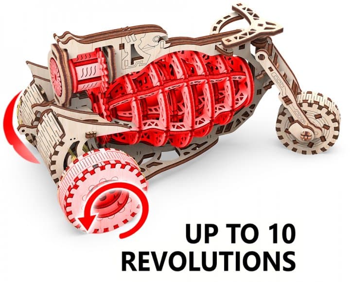 Механічна дерев&#39;яна 3D-модель &amp;quot;Механічна машина &amp;quot;Старбайк&amp;quot;, фото - 3