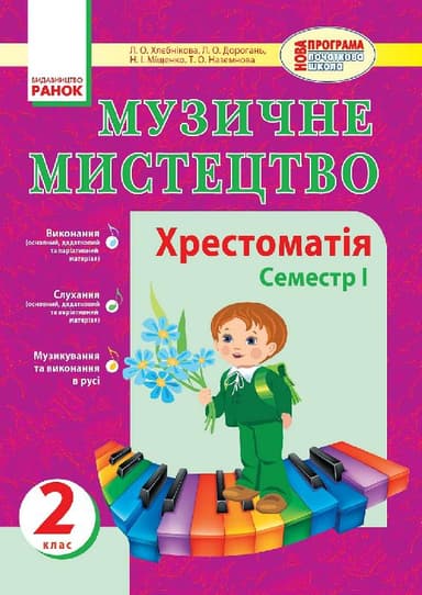 Муз. мистецтво. 2 кл. Хрестоматія 1 семестр НОВА ПРОГРАМА