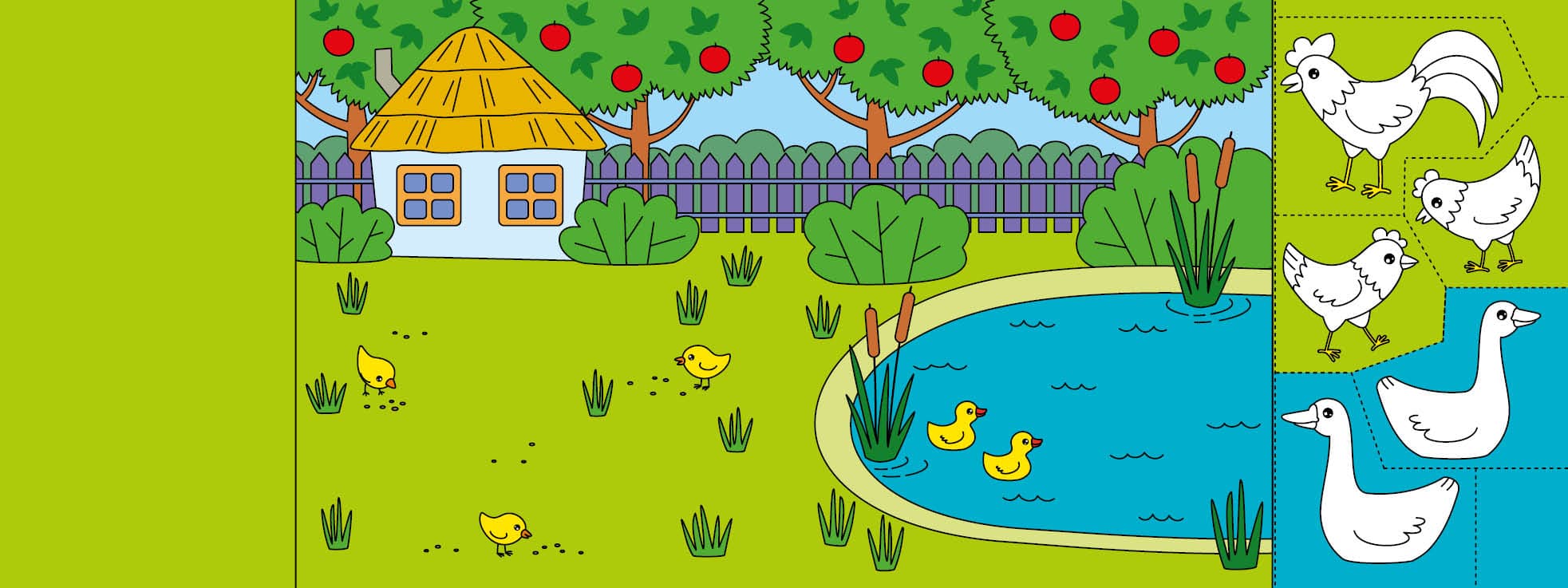 Розфарбовуємо, вирізаємо, клеїмо. Хто пасеться на лузі?, фото - 2