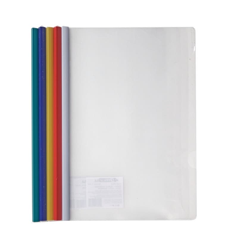 Папка с бок. планкой-зажим. 6мм А4 4-249, фото - 1