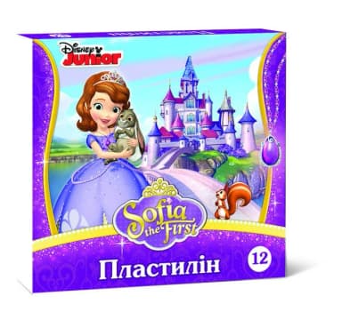 Пластилін Прінцеса Софія 12 кольорів