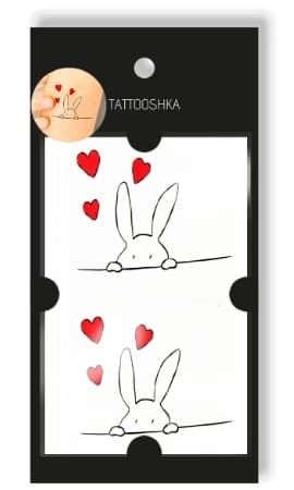 Тату &amp;quot;Люблячий зайчик&amp;quot;, фото - 2