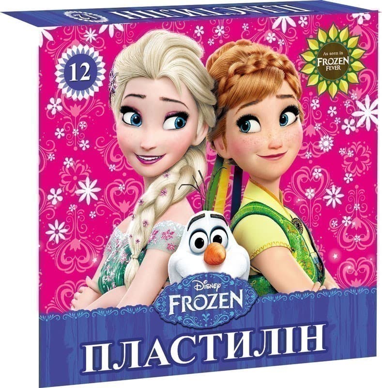 Пластилін FROZEN 12 кольорів, фото - 1