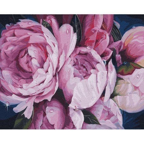 Набір для розпису по номерах. &amp;quot;Ніжність півоній&amp;quot; 40*50см, фото - 1
