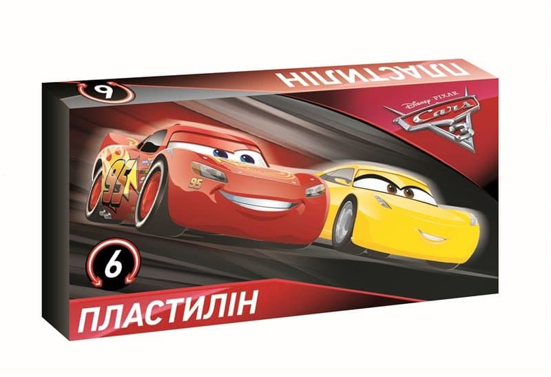 Пластилін Серія Cars №2 6 кольорів, фото - 1