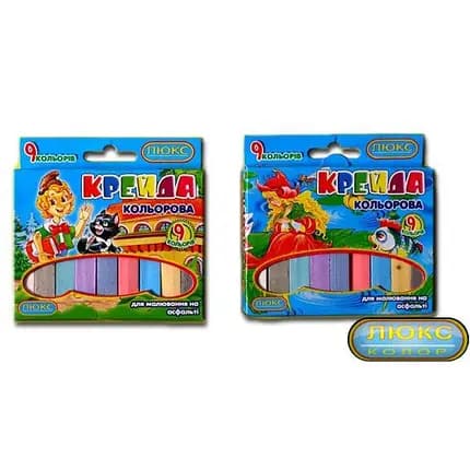 Мел цв. 9 шт. КК-1409, фото - 1