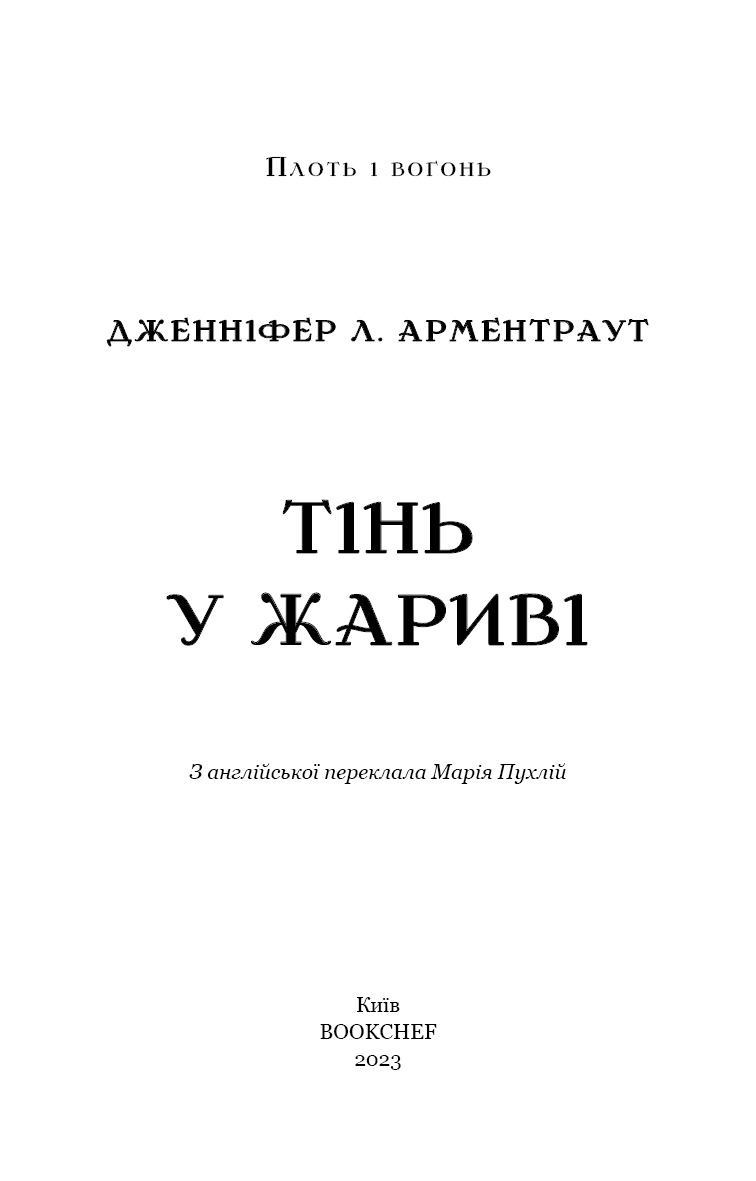Плоть і вогонь. Книга 1: Тінь у жариві, фото - 2