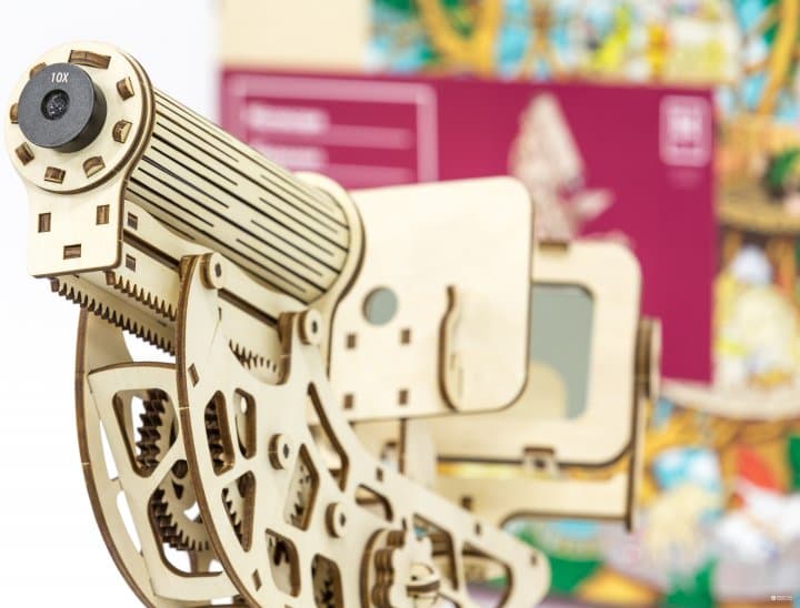 Механічна дерев&#39;яна 3D-модель &amp;quot;Мікроскоп&amp;quot;, фото - 2