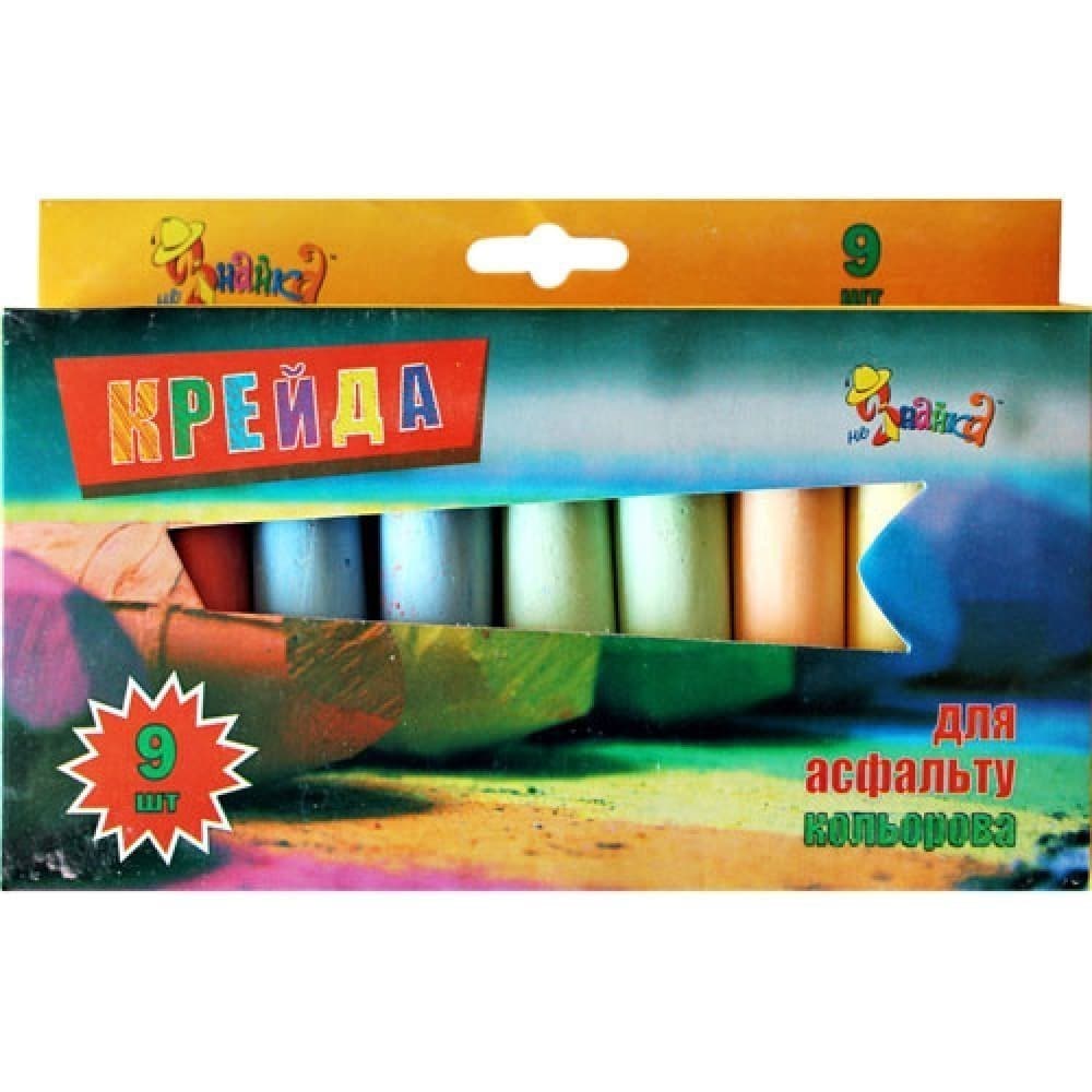 Мел цв. 9 шт. Jumbo &amp;quot;Незнайка&amp;quot;, фото - 1