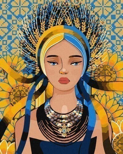 Набір для розпису по номерах. &amp;quot;Сонячна&amp;quot; 40x50см, фото - 1