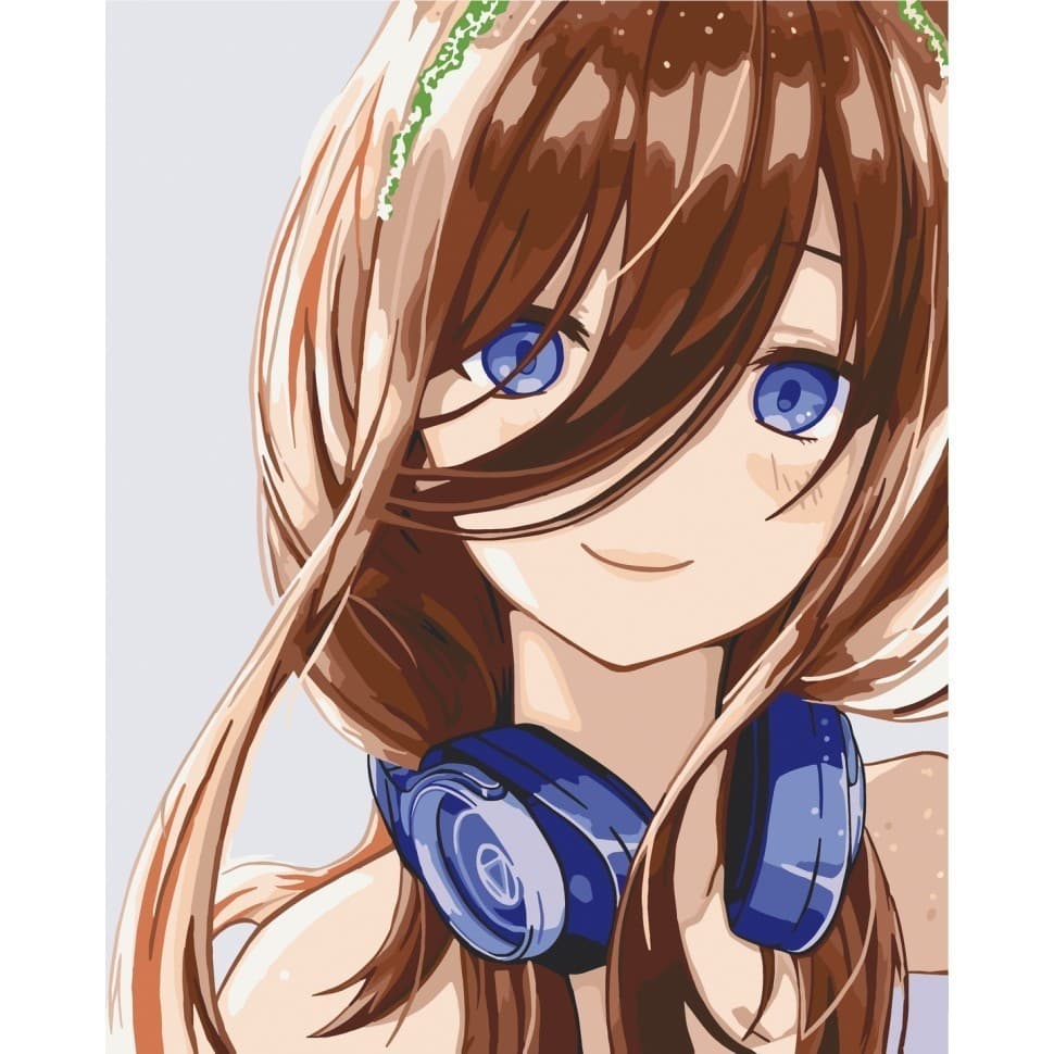 Набір для розпису &amp;quot;Блакитноока дівчина&amp;quot; 40*50 см, фото - 1