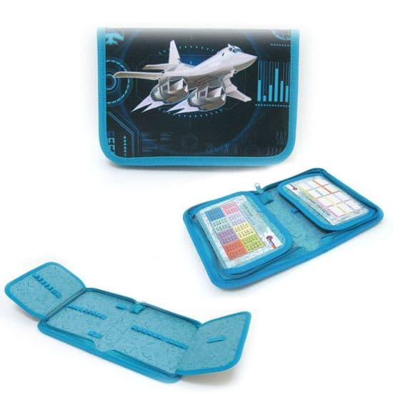 Пенал без наповн. 1 відд. и 2 відвор. &amp;quot;Винищувач&amp;quot;, внутр кол. фон+розк., фото - 1