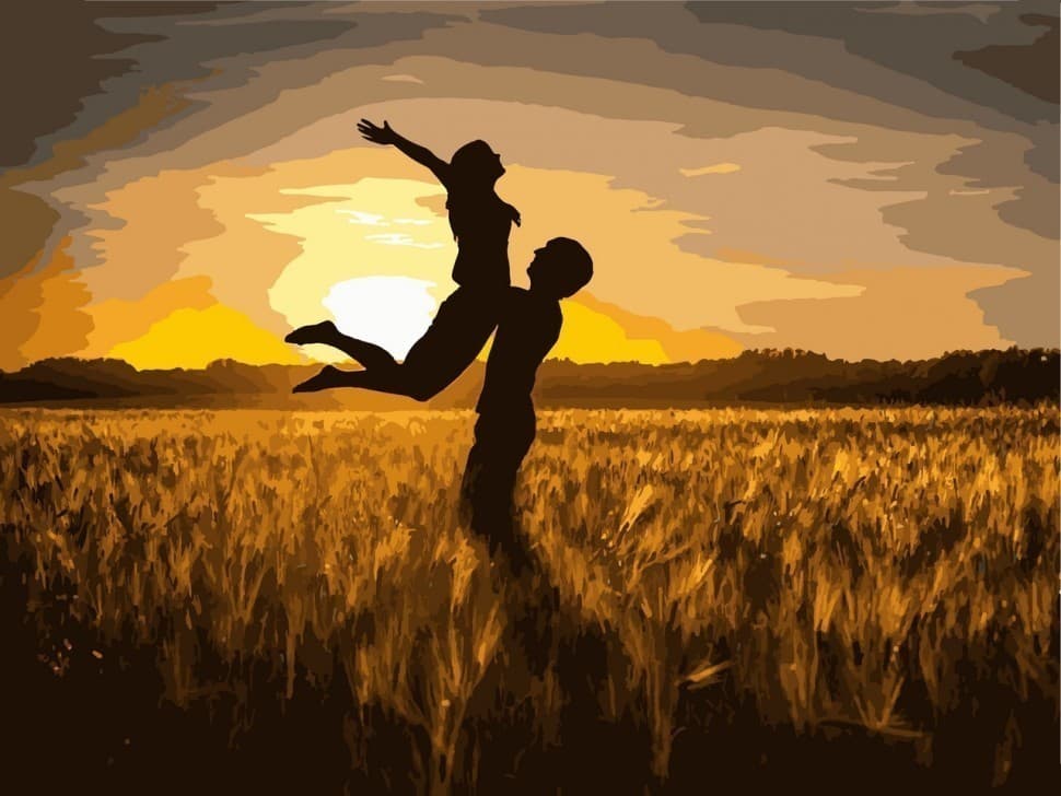 Набір для розпису &amp;quot;Вільні та закохані&amp;quot; 40*50 см, фото - 1