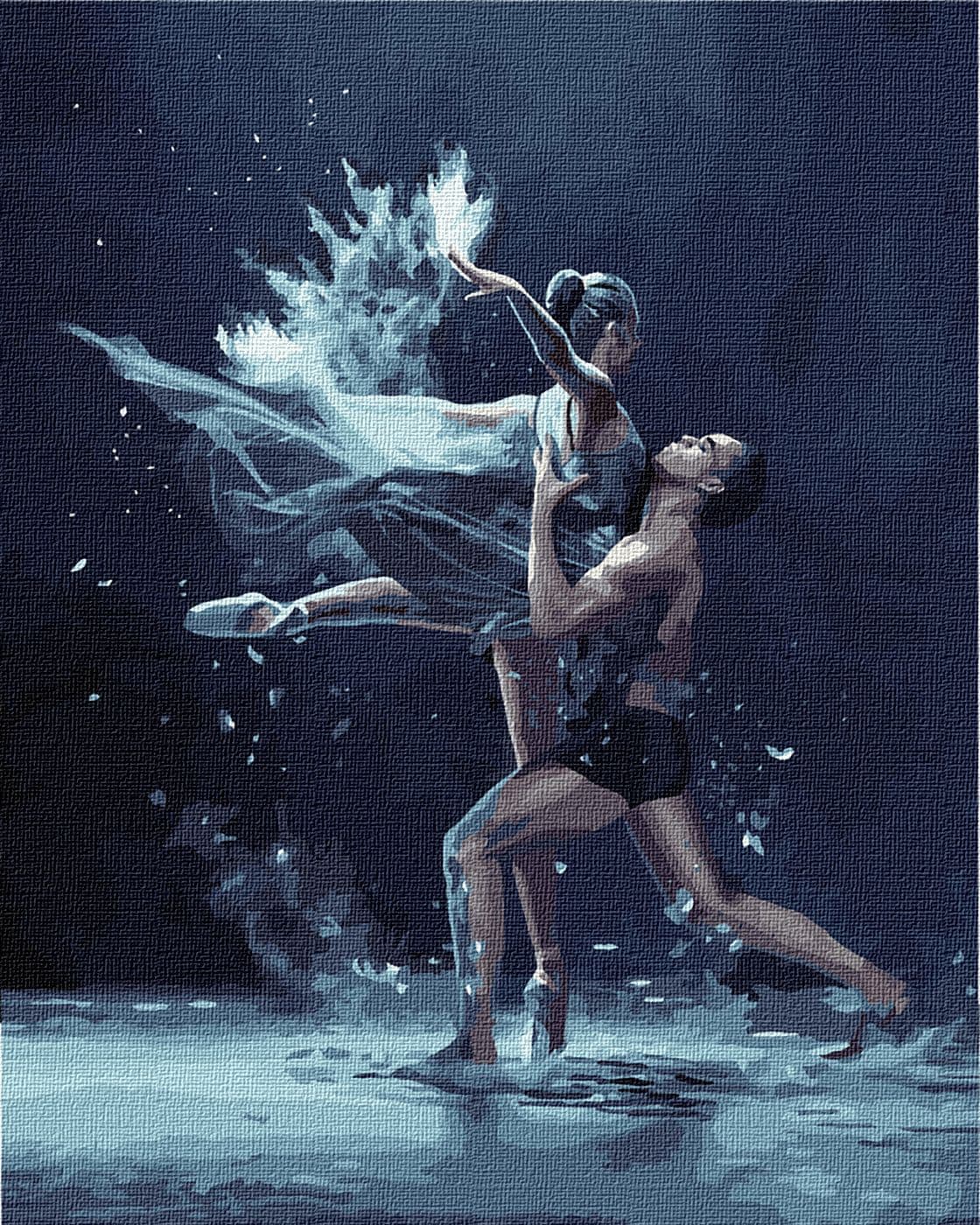 Набір для розпису по номерах. Люди &amp;quot;Підкорюючи стихію&amp;quot; 40*50см, фото - 1