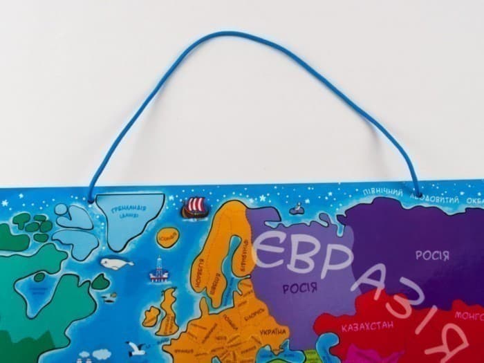 Магнітна карта-пазл Мандруємо Світом, фото - 2