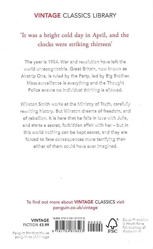 Nineteen Eighty-Four (Vintage Classics Library (1984)), фото - 2