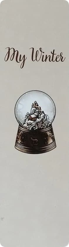 Закладка двухстороння для книги «My Winter»