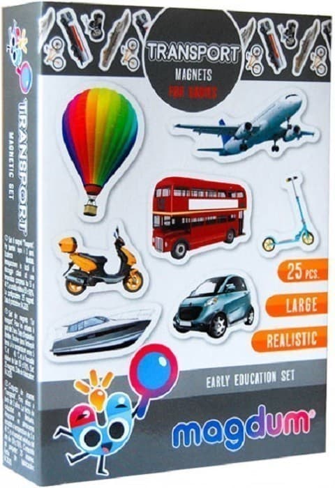 Набір магнітів &amp;quot;Транспорт&amp;quot; ML4031-17 EN, фото - 1