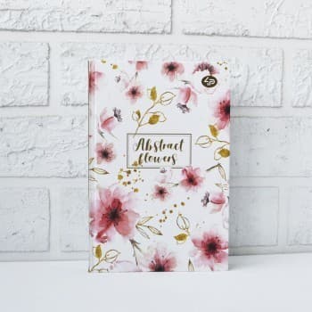Блокнот &amp;quot;Abstract flowers&amp;quot; white, A5
