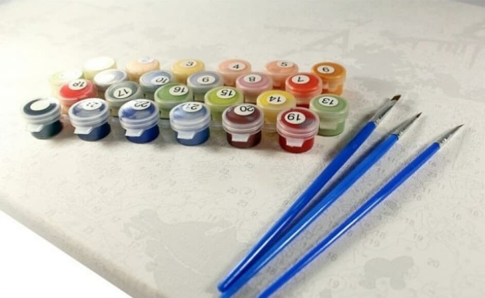 Набір для розпису по номерах. &amp;quot;Квітуча насолода (big)&amp;quot; 50*65см, фото - 2