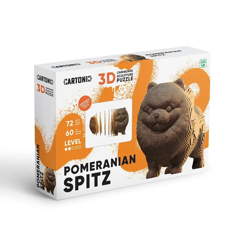 Картонний конструктор "Cartonic 3D Puzzle Pomeranian spitz", фото - 1