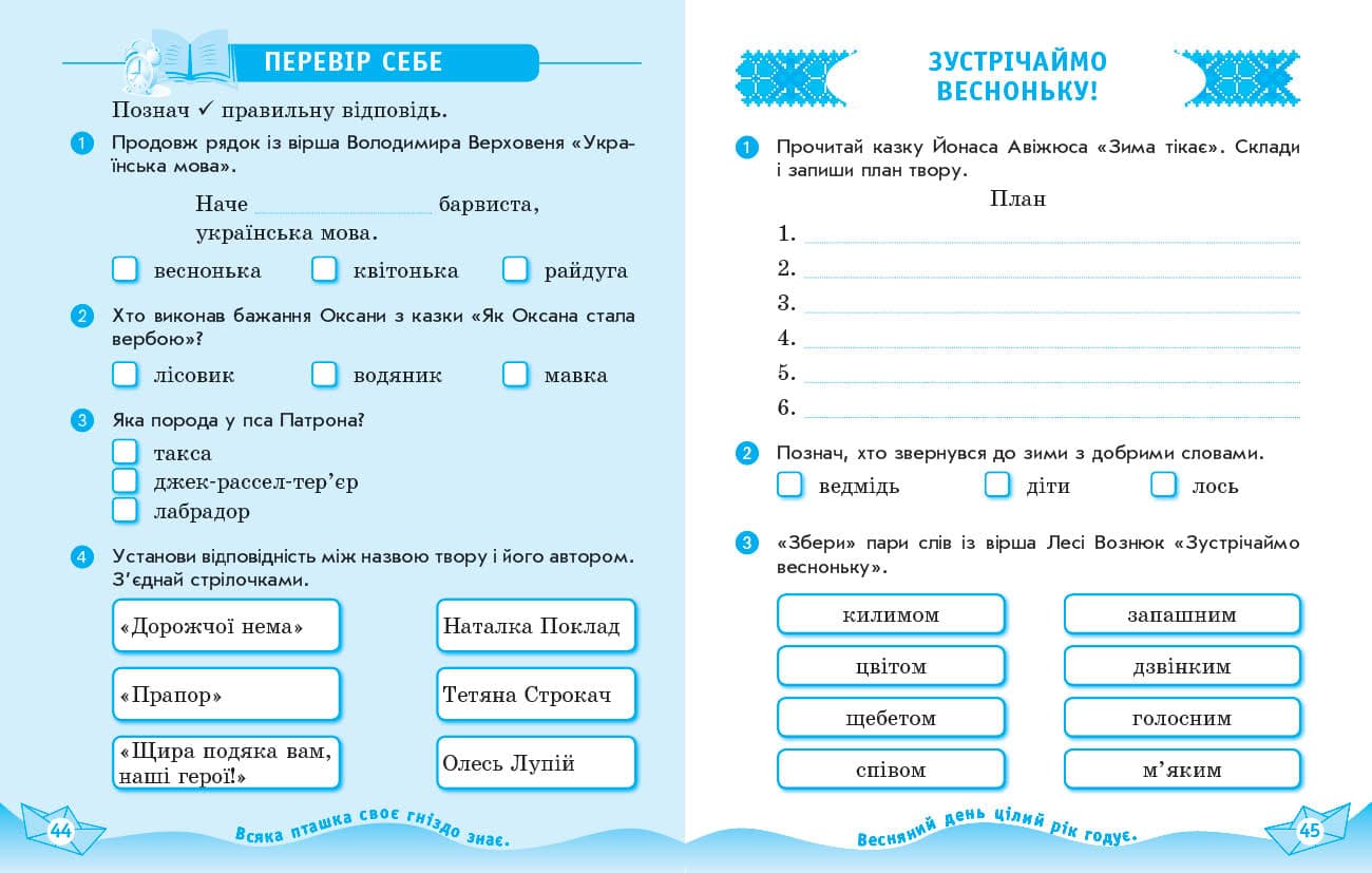 НУШ Дидакта Українська мова та читання. 2 клас. Робочий зошит до підручника Вашуленка М. ЧАСТИНА 2, фото - 3