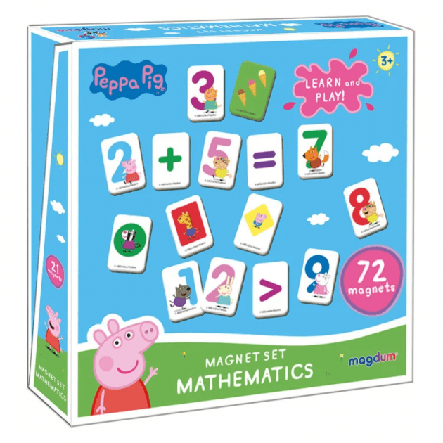 Набір магнітів. Свинка Пеппа. Математика МЕ 5031-11, фото - 1