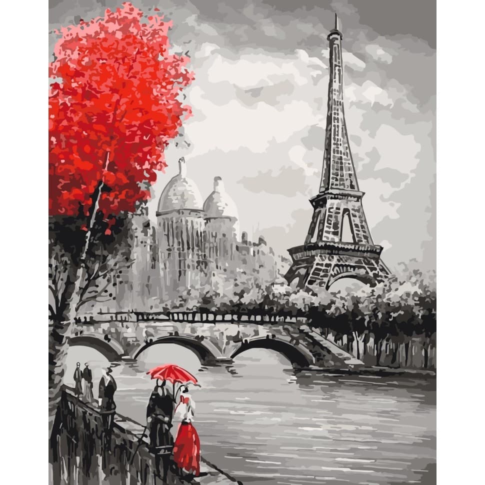 Набір для розпису &amp;quot;Паризький бомонд&amp;quot; 40*50 см, фото - 1