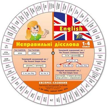 Експрес-словник.English. Неправильні дієслова 1-4 кл