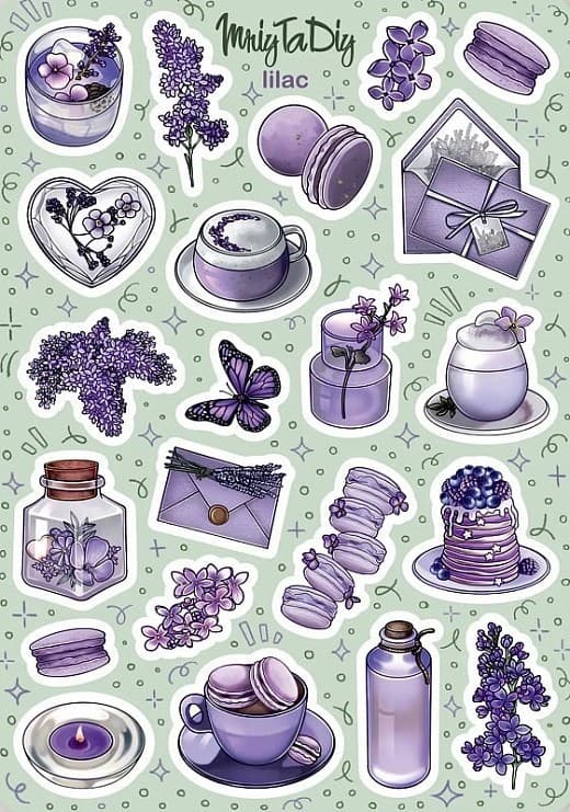 Стікер лист з наклейками &amp;quot;LILAK&amp;quot;, фото - 1