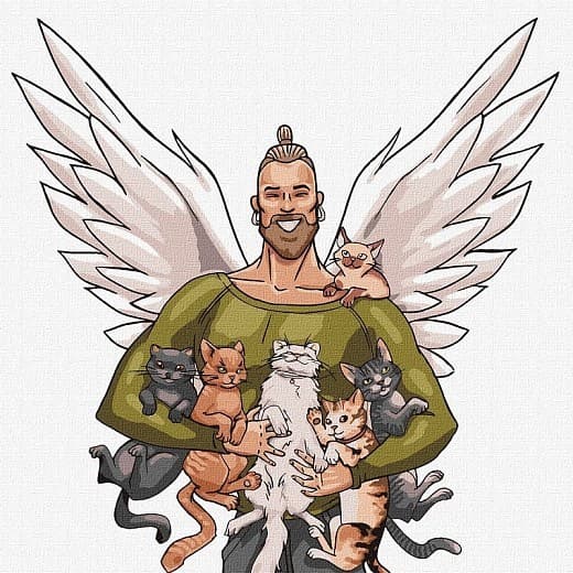 Набір для розпису по номерах. &amp;quot;Рятівник тваринок&amp;quot; 30х30см, фото - 1