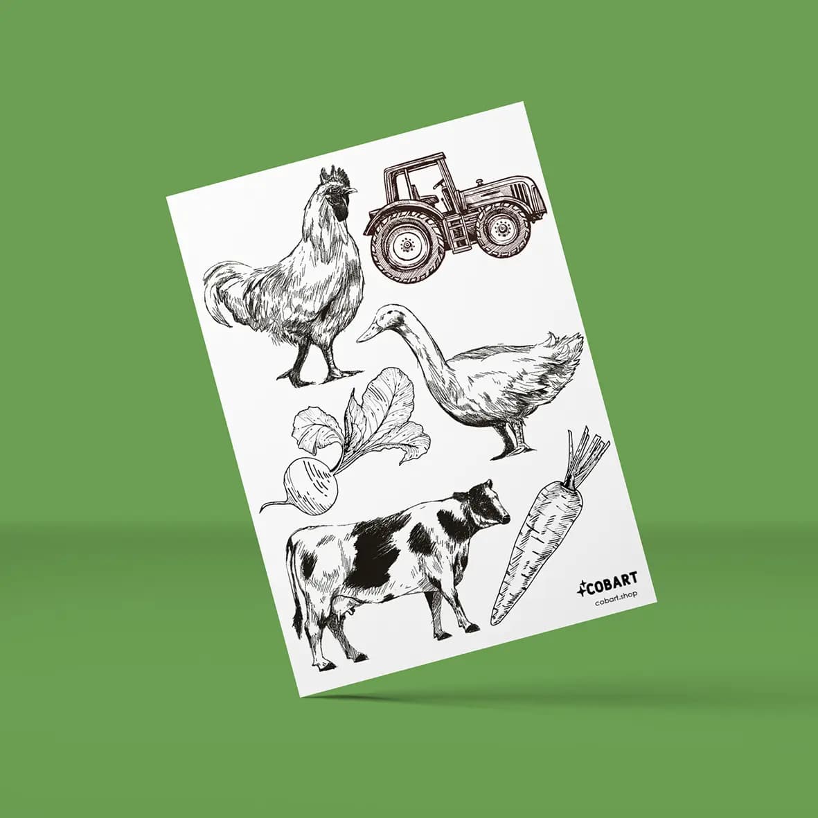 Набір прозорих стікерів VILLAGE, фото - 1