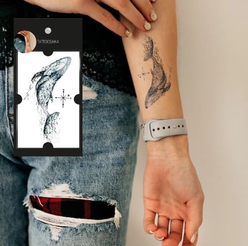 Тату &amp;quot;Кит&amp;quot;, фото - 3