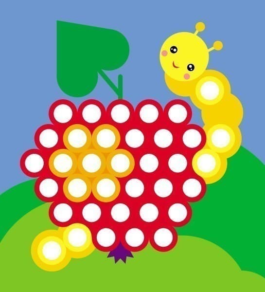  Можлива доставка за кордон  Від 390 грн безкоштовно Укрпоштою Мозаїка з наліпок. Для дітей від 4 років. Кружечки, фото - 2