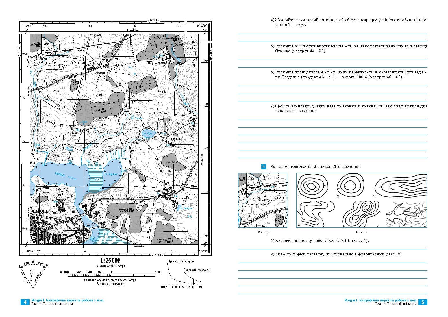 Географія. 8 клас. Практичні роботи С. Куртей, О. Бродовська 2024, фото - 2