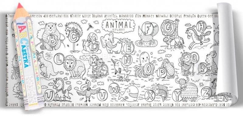 Розмальовка &amp;quot;Англійська абетка&amp;quot; 100*35см, фото - 1