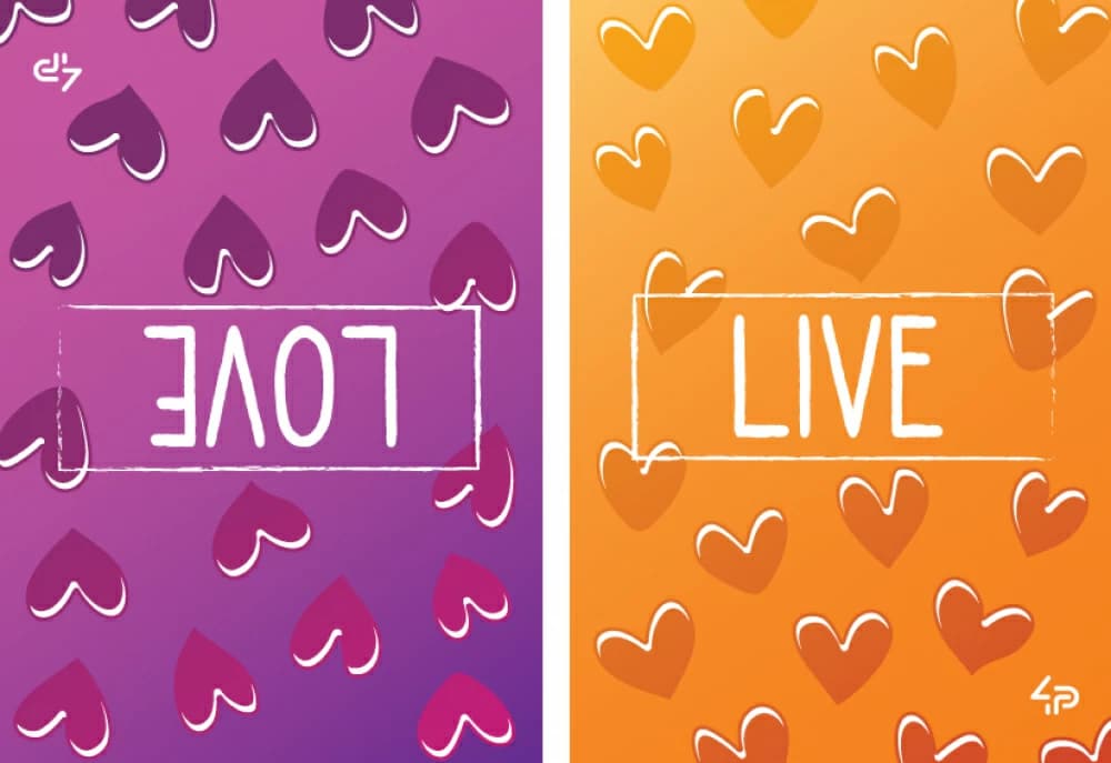 Блокнот TM Profiplan Two in one &amp;quot;Dream/Go&amp;quot;, one (heart) A5 mini, фото - 1