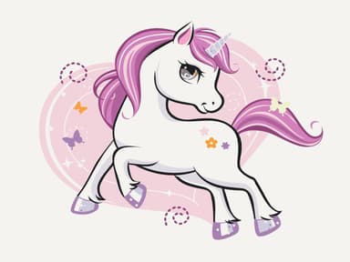 Картини за номерами: Блискуча єдиноріжка