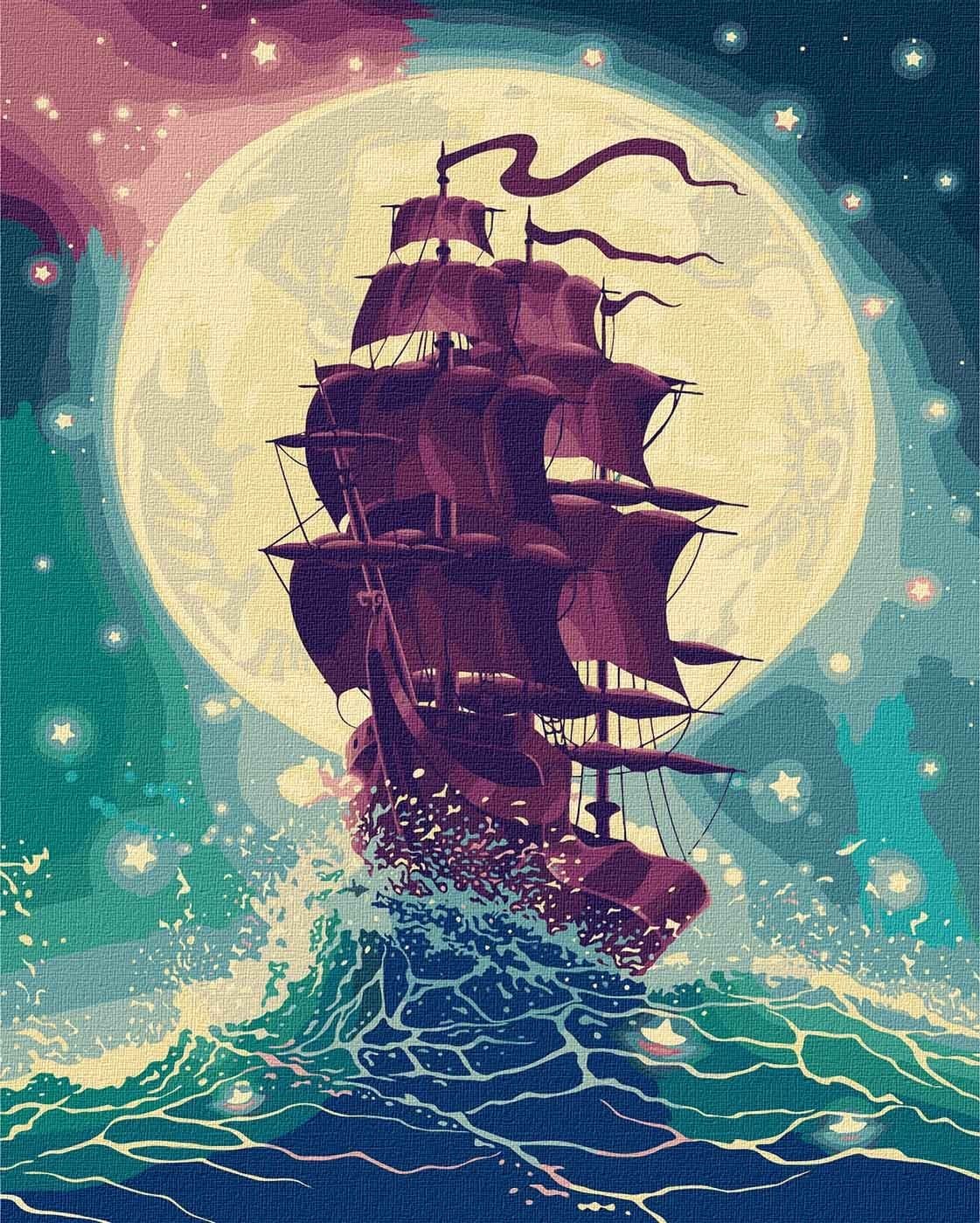 Набір для розпису по номерах &amp;quot;Крізь хвилі&amp;quot; 40*50см, фото - 1