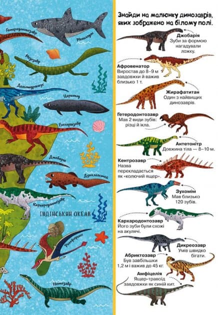 Книга-картонка &amp;quot;Твій перший віммельбух. Атлас динозаврів&amp;quot;, фото - 3